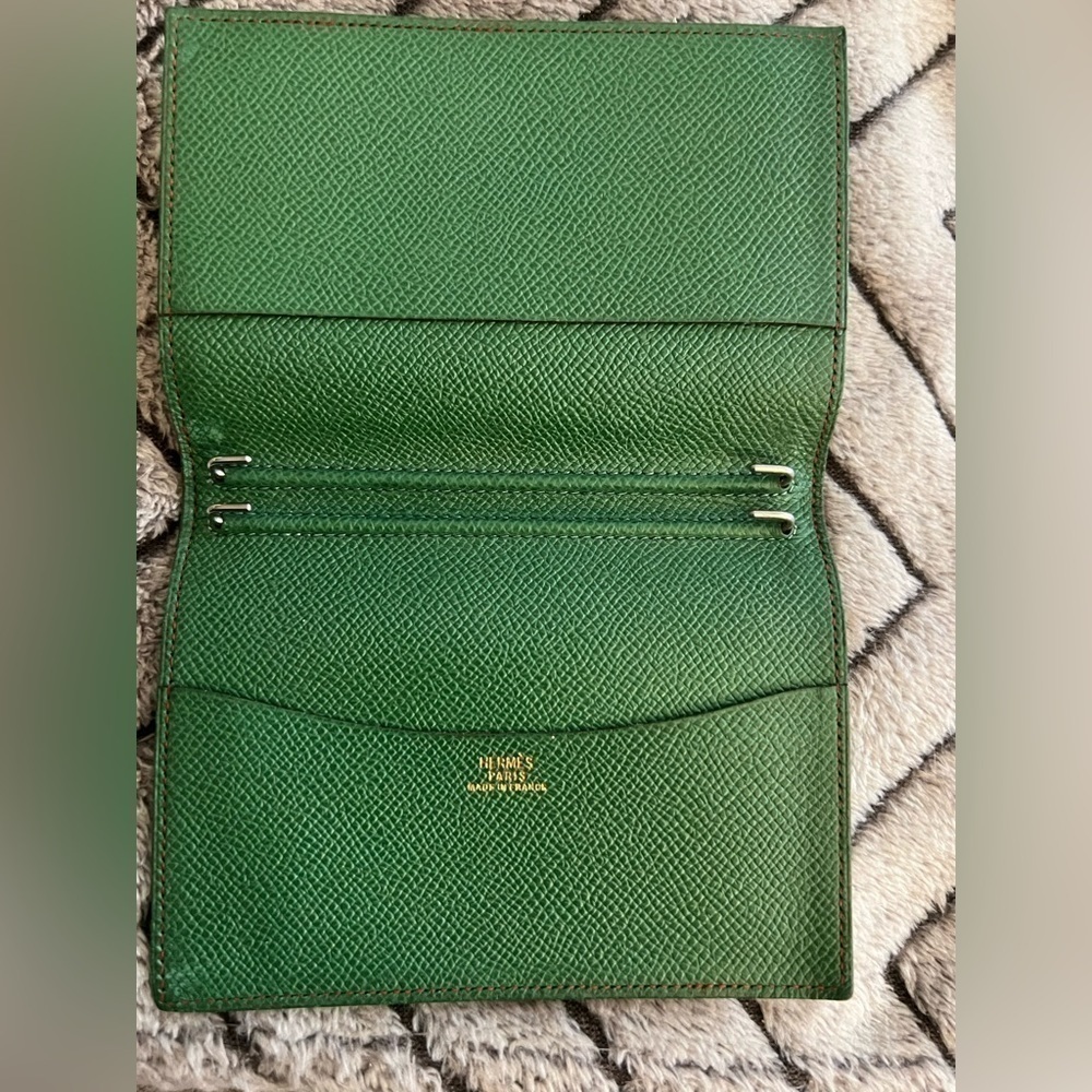 HERMES TWO-TONE LEATHER GLOBETROTTER AGENDA - Picture 3 of 9